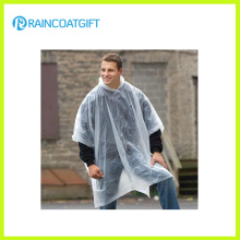 Unisex Transparent PE Disposable Rain Coat